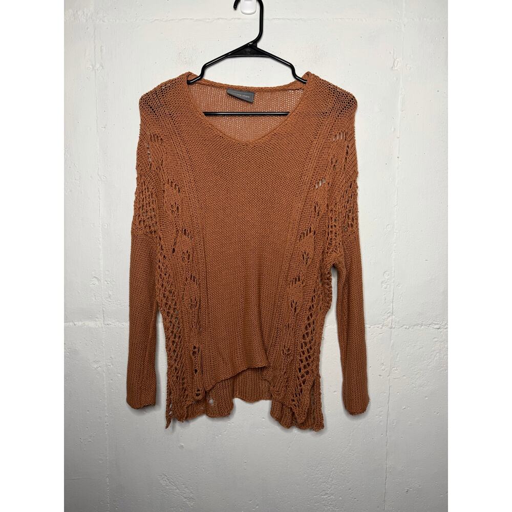 Wooden Ships Womens XS Tan Brown Knit Sweater